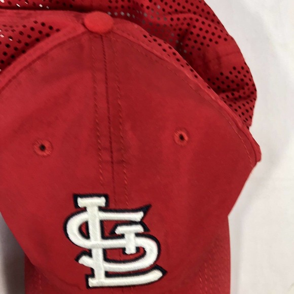 St. Louis Cardinals New Era Hat Cap 9TWENTY Adjustable Red Strap Back One Size - Picture 7 of 16